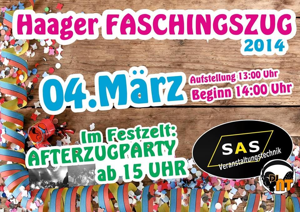 Haager Faschingszug mit Partyzelt