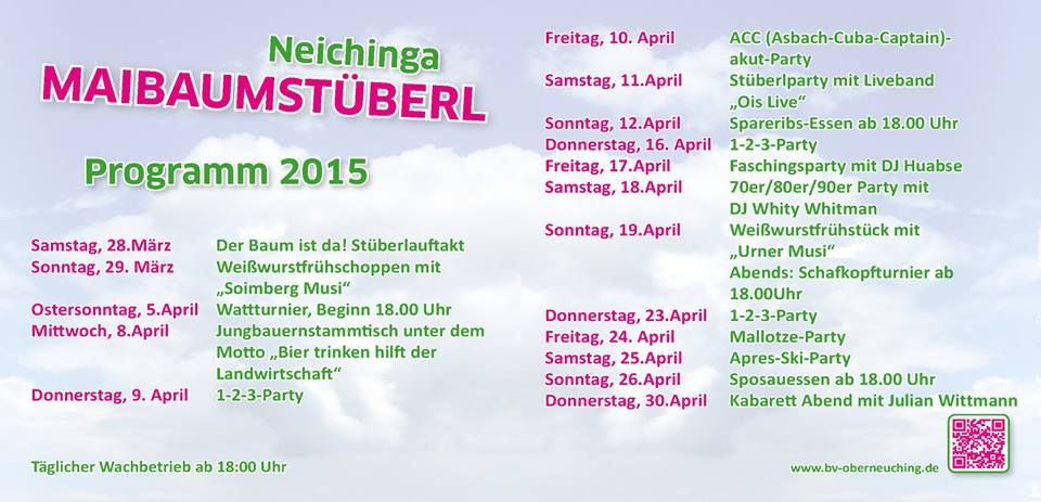 Neichinga Maibaumstberl (tglicher Httnbetrieb) Tag 1