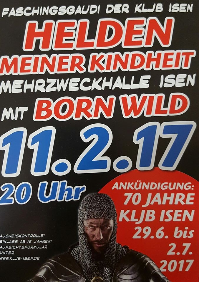 Faschingsgaudi Helden der Kindheit