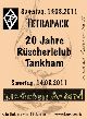 R�scherlclub 20 J�hriges Gr�ndungsfest � Festsamstag