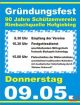 Schtzenverein Hofgiebing 90 jhriges Grndungsfest  Festtag