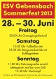 ESV Gebensbach Sommerfest mit Biergartenbetrieb und Fuballturnier