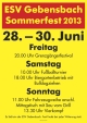 ESV Gebensbach Sommerfest mit Biergartenbetrieb und Fuballturnier